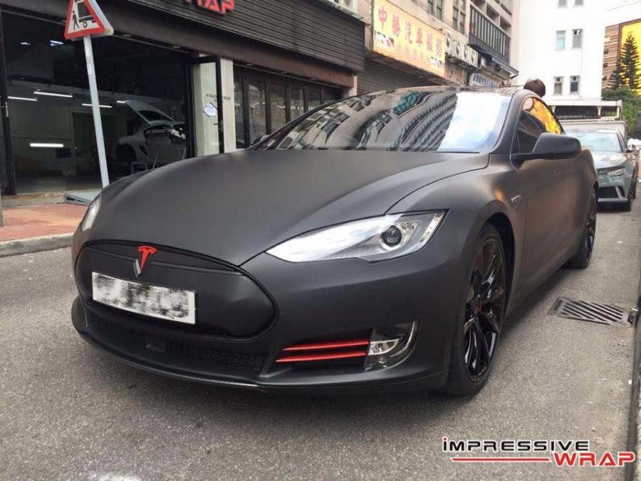  Tesla Model S P90D by Impressive Wrap 2016 года  (фото 5 из 7)